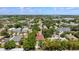 Residential aerial view surrounded by lush greenery and cityscape with a red pin indicating location at 2622 W Horatio St, Tampa, FL 33609