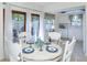 Bright dining area featuring white table set for four, open to patio and kitchen at 2722 Sand Hollow Ct # 2722, Clearwater, FL 33761