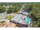 Backyard features a refreshing pool, perfect for relaxation and entertaining in a private setting at 3072 Keene Park Dr, Largo, FL 33771