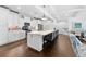 Bright kitchen features a large island, stainless steel appliances, and white cabinetry at 310 S Habana Ave # 5, Tampa, FL 33609