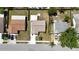 Aerial view showing layout of home, nice landscaping, and neighborhood at 3145 Munson St, New Port Richey, FL 34655