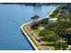 Beautiful waterfront street lined with trees and lush landscaping with bay views at 3301 Bayshore Blvd # 2207B, Tampa, FL 33629