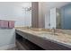 Elegant bathroom featuring double sinks, granite countertops, and modern fixtures at 3301 Bayshore Blvd # 2207B, Tampa, FL 33629