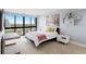 Bright bedroom with a large window offering panoramic city views at 3301 Bayshore Blvd # 2207B, Tampa, FL 33629