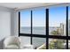 Bedroom windows provide amazing views of the water and city skyline at 3301 Bayshore Blvd # 2207B, Tampa, FL 33629