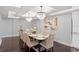 Bright dining room with a modern chandelier, neutral color palette, and beautiful decor, perfect for gatherings at 3301 Bayshore Blvd # 2207B, Tampa, FL 33629