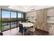 Cozy breakfast nook with great views, white countertop, modern lighting, and great views at 3301 Bayshore Blvd # 2207B, Tampa, FL 33629