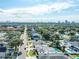 Suburban street with a home and swimming pool; skyline visible in distance at 4104 W Watrous Ave, Tampa, FL 33629