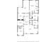 Detailed floor plan showing the layout of the house including bedroom, bath, kitchen and living room dimensions at 4104 W Watrous Ave, Tampa, FL 33629