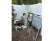 Image of the pool equipment with filter and electrical connections, located near a white privacy fence at 4104 W Watrous Ave, Tampa, FL 33629