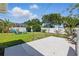Lush backyard offers a pea gravel patio and plenty of room for activities at 4219 26Th N Ave, St Petersburg, FL 33713