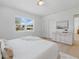 Bright bedroom features hardwood floors and a view from the window at 4219 26Th N Ave, St Petersburg, FL 33713