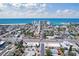 Aerial view showing property's convenient location to beautiful beach and surrounding area at 506 71St Ave # 7, St Pete Beach, FL 33706