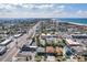 Aerial view of the buildings and neighborhood, showing distance to the beach at 506 71St Ave # 7, St Pete Beach, FL 33706