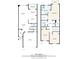 Detailed floor plan showcasing the layout of the two-story home, with room dimensions at 6303 Vista Verde E Dr, Gulfport, FL 33707