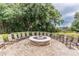 Outdoor fire pit area with comfortable seating, perfect for gatherings and relaxation at 7815 Blue Spring Dr, Land O Lakes, FL 34637