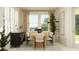 Dining room with wooden table and natural light at 9384 Gladsome Dr, Land O Lakes, FL 34637