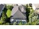 Aerial view of a lovely backyard pool and lanai at 15625 Hawks Crest Loop, Odessa, FL 33556