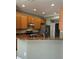 Kitchen view featuring granite countertops, stainless steel appliances and recessed lighting at 2603 Valencia Grove Dr, Valrico, FL 33596