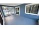 Screened-in patio provides a shaded view of the pool with ample room for entertaining at 28818 Midnight Star Loop, Wesley Chapel, FL 33543