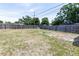 Large fenced back yard featuring trees and grass at 3253 57Th N Ave, St Petersburg, FL 33714