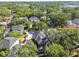 Beautiful aerial view of well-maintained homes surrounded by mature trees and manicured lawns at 3311 Home Ct, Tampa, FL 33611