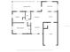 Simplified floor plan providing a clear view of the room arrangements within the house at 3338 Hoover Dr, Holiday, FL 34691