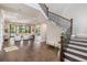 Inviting foyer with staircase flowing into a spacious living area at 481 W Davis Blvd, Tampa, FL 33606