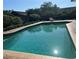 A sparkling pool offers a private oasis, surrounded by brick pavers and lush landscaping for ultimate relaxation at 6703 Peachtree Dr, Temple Terrace, FL 33617