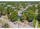 Aerial view of home featuring a fenced backyard with patio and pergola at 701 14Th N St, St Petersburg, FL 33705