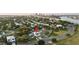 Aerial view of the property showcasing proximity to downtown, water views and the lush neighborhood at 706 S Davis Blvd, Tampa, FL 33606