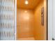 Interior view of a residential elevator with safety gate and control panel at 706 S Davis Blvd, Tampa, FL 33606