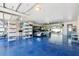 Spacious garage with epoxy floors and room for storage and multiple vehicles at 706 S Davis Blvd, Tampa, FL 33606
