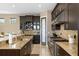 Chef's kitchen with stainless appliances, granite countertops, and custom cabinetry at 706 S Davis Blvd, Tampa, FL 33606