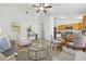 Open living area with modern furnishings and an adjacent dining area at 718 30Th N Ave, St Petersburg, FL 33704