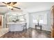 Open kitchen area with breakfast bar and modern finishes at 8413 Moulton Dr, Port Richey, FL 34668