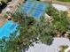 An aerial view of the basketball court and tennis court within a community at 9206 Wood Lake Blvd, Tampa, FL 33615