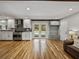 Bright kitchen with modern appliances and backyard pool access at 17515 Drake Ct, Lutz, FL 33559