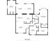 Detailed floorplan with measurements, including bedrooms, living spaces, and kitchen areas at 17815 Cranbrook Dr, Lutz, FL 33549
