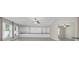 Open-concept living room featuring two windows, tile floors, and built-in cabinets at 1873 Colding Dr, Ruskin, FL 33570