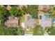 Aerial view of a single Gathering home with a pool and a large private backyard at 2505 Buckhorn Run Dr, Valrico, FL 33596
