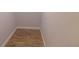 This small storage space features wood-look flooring and is painted a neutral color at 2505 Buckhorn Run Dr, Valrico, FL 33596