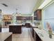 Spacious kitchen with stainless steel appliances and a large island at 2720 Wiltshire Ave, Palm Harbor, FL 34685