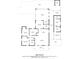 Detailed floor plan showcasing room dimensions and layout of the house, including patio and shed at 2805 W Patterson St, Tampa, FL 33614