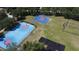 Aerial view of the community basketball courts and playground at 302 Summer Sails Dr, Valrico, FL 33594