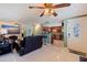 Open-concept living space seamlessly connecting to the kitchen and front entrance at 6219 57Th N Ave, St Petersburg, FL 33709