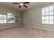 Neutral bedroom features carpeted floors and large window at 11102 Avery Oaks Dr, Tampa, FL 33625