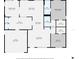 Detailed floor plan showcasing the layout and dimensions of the living spaces, including bedrooms and bathrooms at 1144 Lanyard St, Palm Harbor, FL 34685