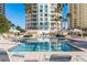 Take a refreshing dip in the large community pool, with views of upscale high-rise buildings in the background at 1170 Gulf Blvd # 402, Clearwater, FL 33767