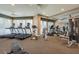 Well-equipped gym featuring treadmills, exercise bikes, and weight machines at 1170 Gulf Blvd # 402, Clearwater, FL 33767